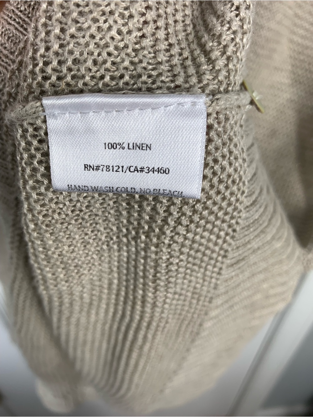 Eileen Fisher Linen Knit Vest Long Sleeveless Button Cardigan Vest Size XL - Picture 4 of 4